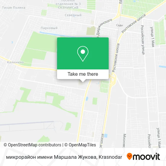 микрорайон имени Маршала Жукова map