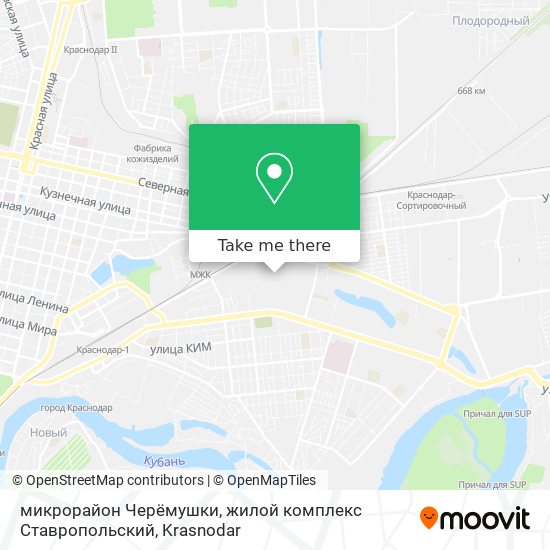 микрорайон Черёмушки, жилой комплекс Ставропольский map