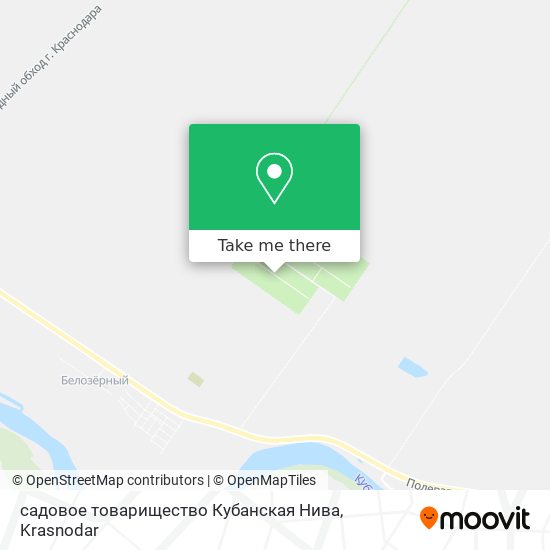 садовое товарищество Кубанская Нива map