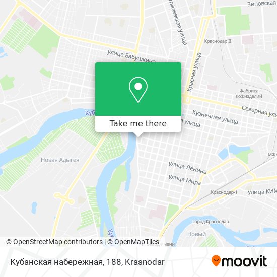 Кубанская набережная, 188 map
