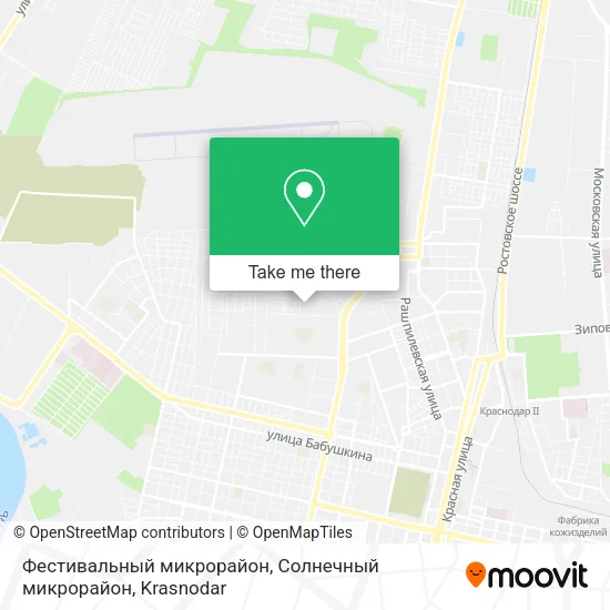 Фестивальный микрорайон, Солнечный микрорайон map