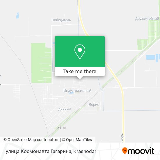 улица Космонавта Гагарина map