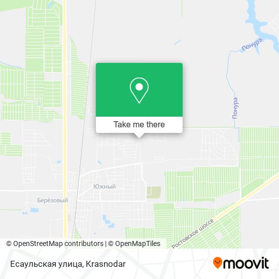 Есаульская улица map