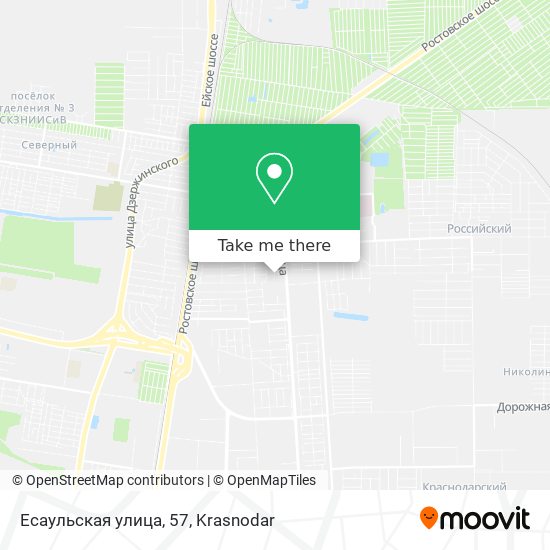 Есаульская улица, 57 map