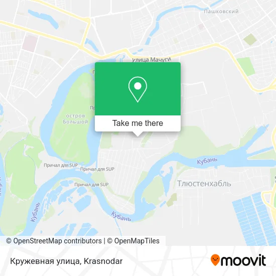 Кружевная улица map