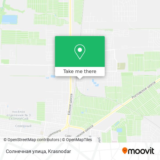 Солнечная улица map