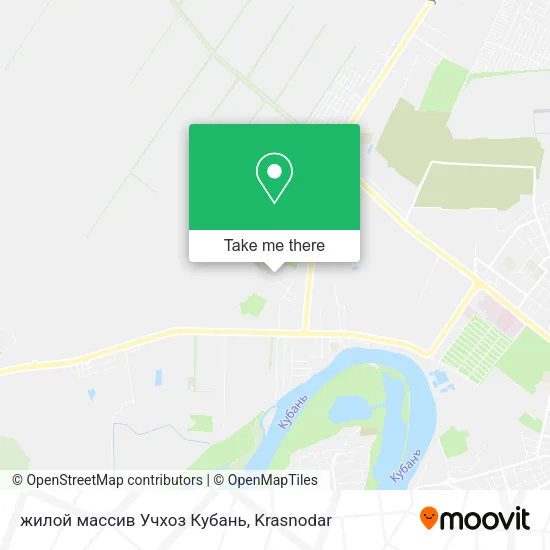 жилой массив Учхоз Кубань map