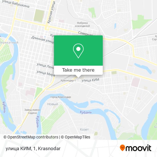 улица КИМ, 1 map