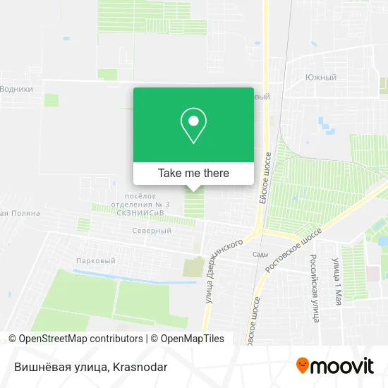 Вишнёвая улица map