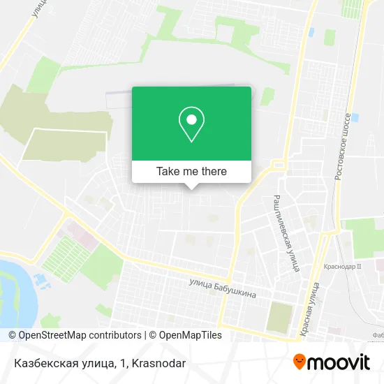 Казбекская улица, 1 map