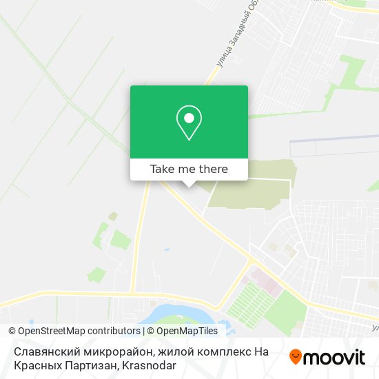 Славянский микрорайон, жилой комплекс На Красных Партизан map