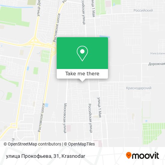 улица Прокофьева, 31 map