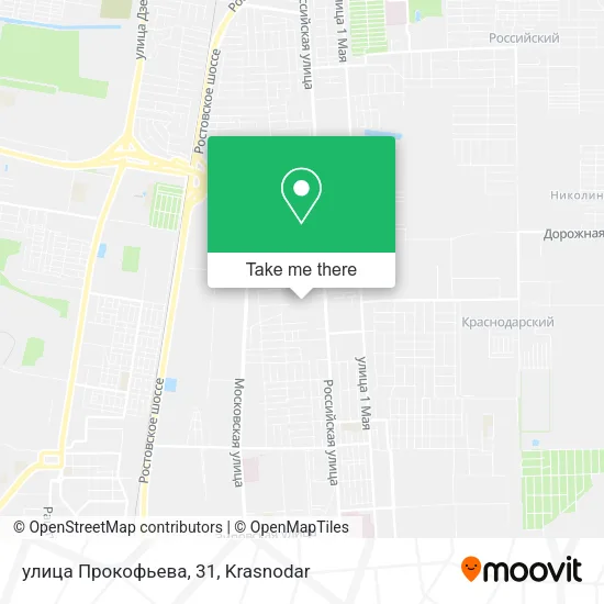 улица Прокофьева, 31 map