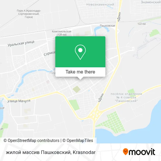 жилой массив Пашковский map
