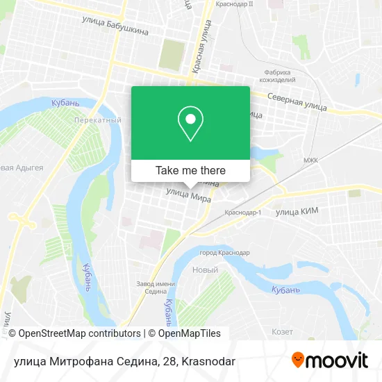 улица Митрофана Седина, 28 map