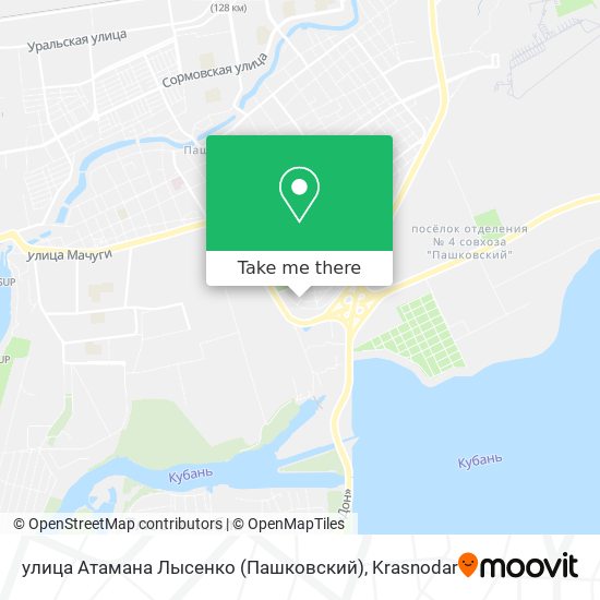 улица Атамана Лысенко (Пашковский) map