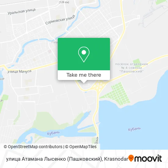 улица Атамана Лысенко (Пашковский) map