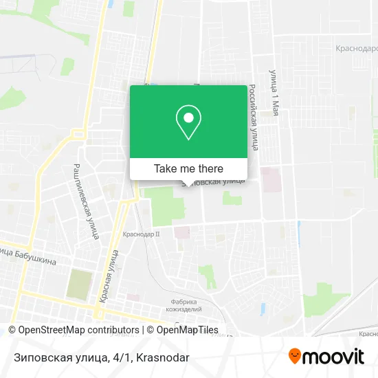 Зиповская улица, 4/1 map