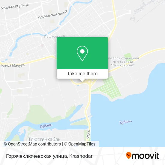 Горячеключевская улица map