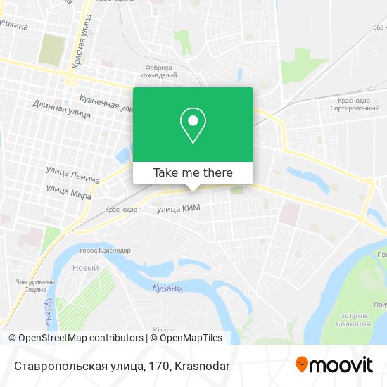 Ставропольская улица, 170 map