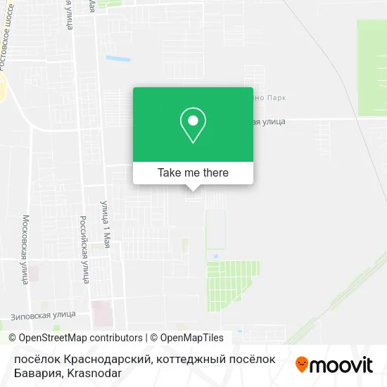 посёлок Краснодарский, коттеджный посёлок Бавария map