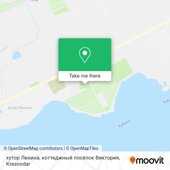 хутор Ленина, коттеджный посёлок Виктория map