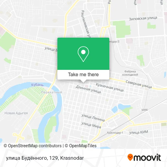 улица Будённого, 129 map