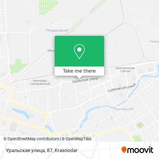 Уральская улица, 87 map