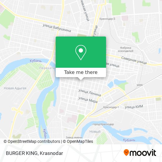 BURGER KING map
