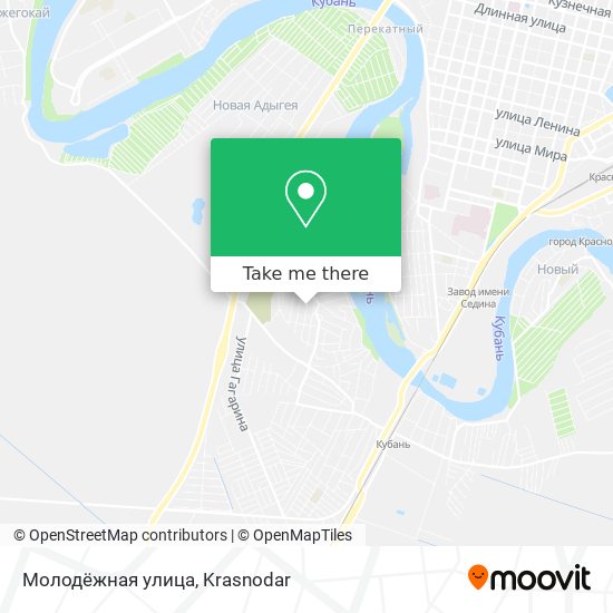 Молодёжная улица map