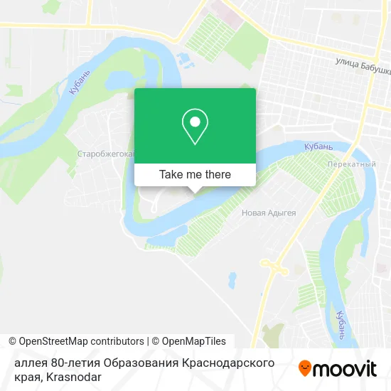 аллея 80-летия Образования Краснодарского края map