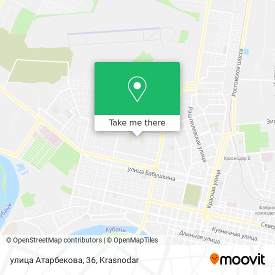 улица Атарбекова, 36 map