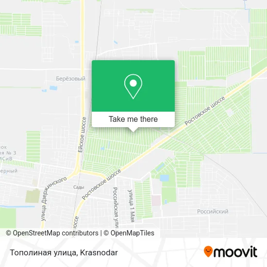 Тополиная улица map