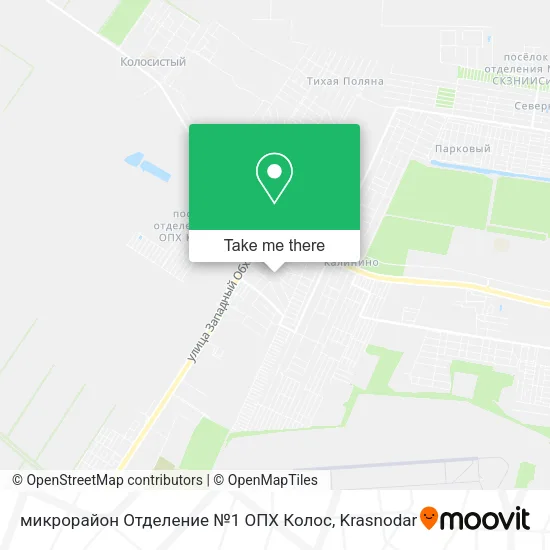 микрорайон Отделение №1 ОПХ Колос map