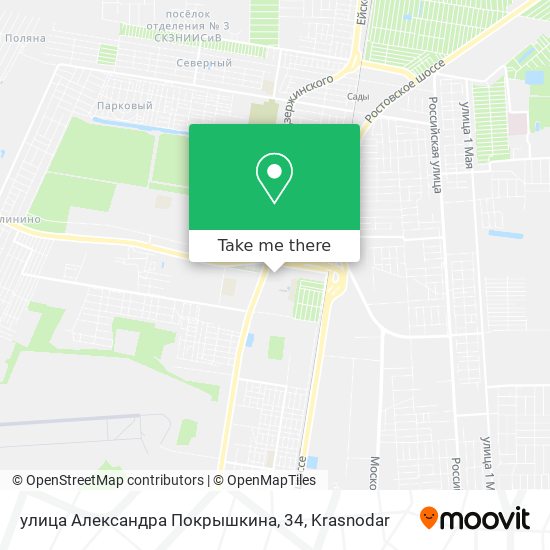 улица Александра Покрышкина, 34 map