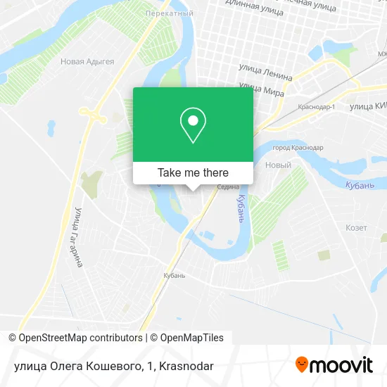 улица Олега Кошевого, 1 map