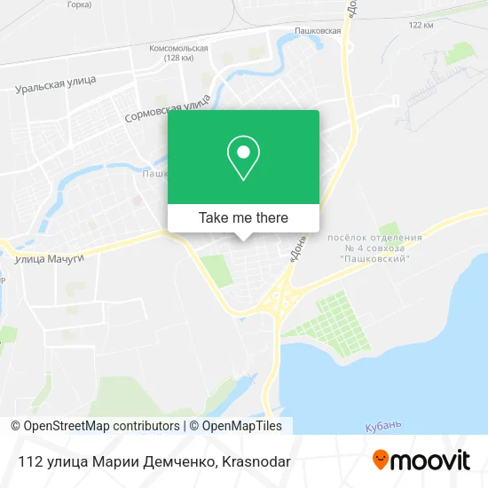 112 улица Марии Демченко map