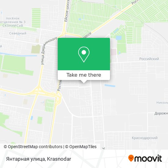 Янтарная улица map