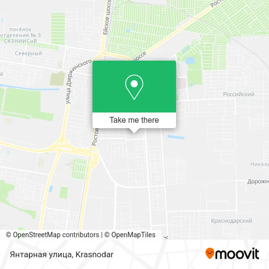 Янтарная улица map