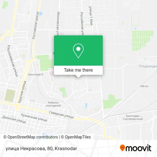 улица Некрасова, 80 map