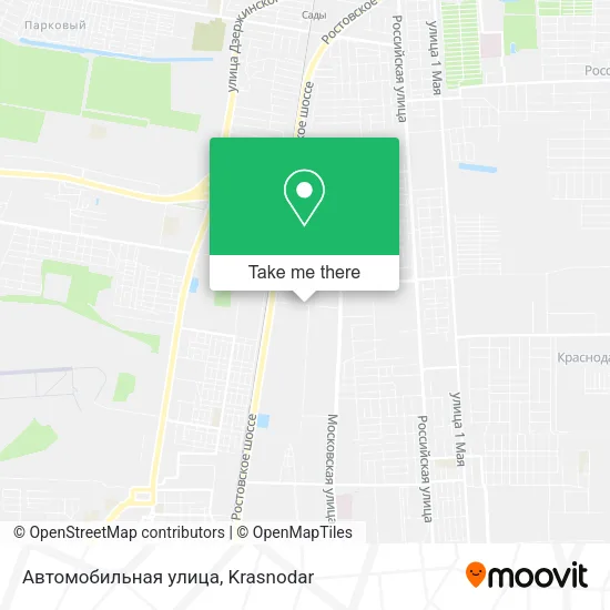 Автомобильная улица map