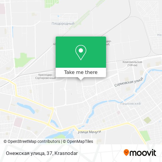 Онежская улица, 37 map