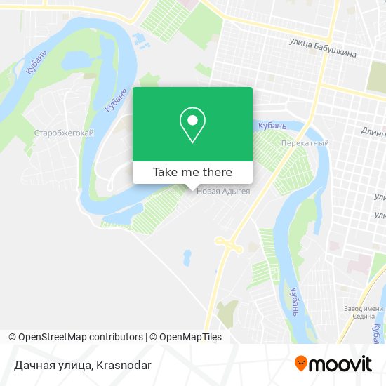 Дачная улица map