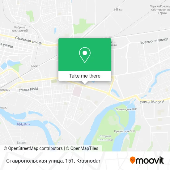 Ставропольская улица, 151 map