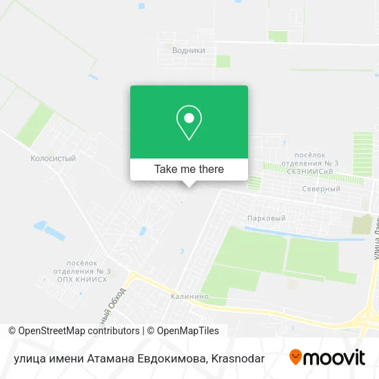 улица имени Атамана Евдокимова map