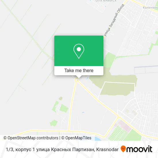 1 / 3, корпус 1 улица Красных Партизан map
