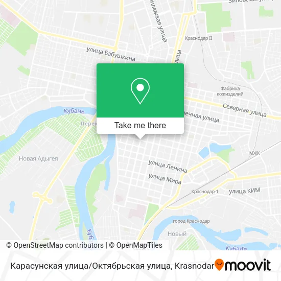 Карасунская улица / Октябрьская улица map