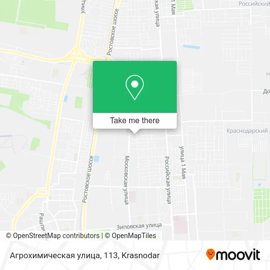 Агрохимическая улица, 113 map