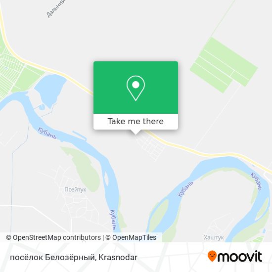 посёлок Белозёрный map