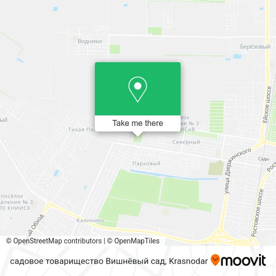 садовое товарищество Вишнёвый сад map